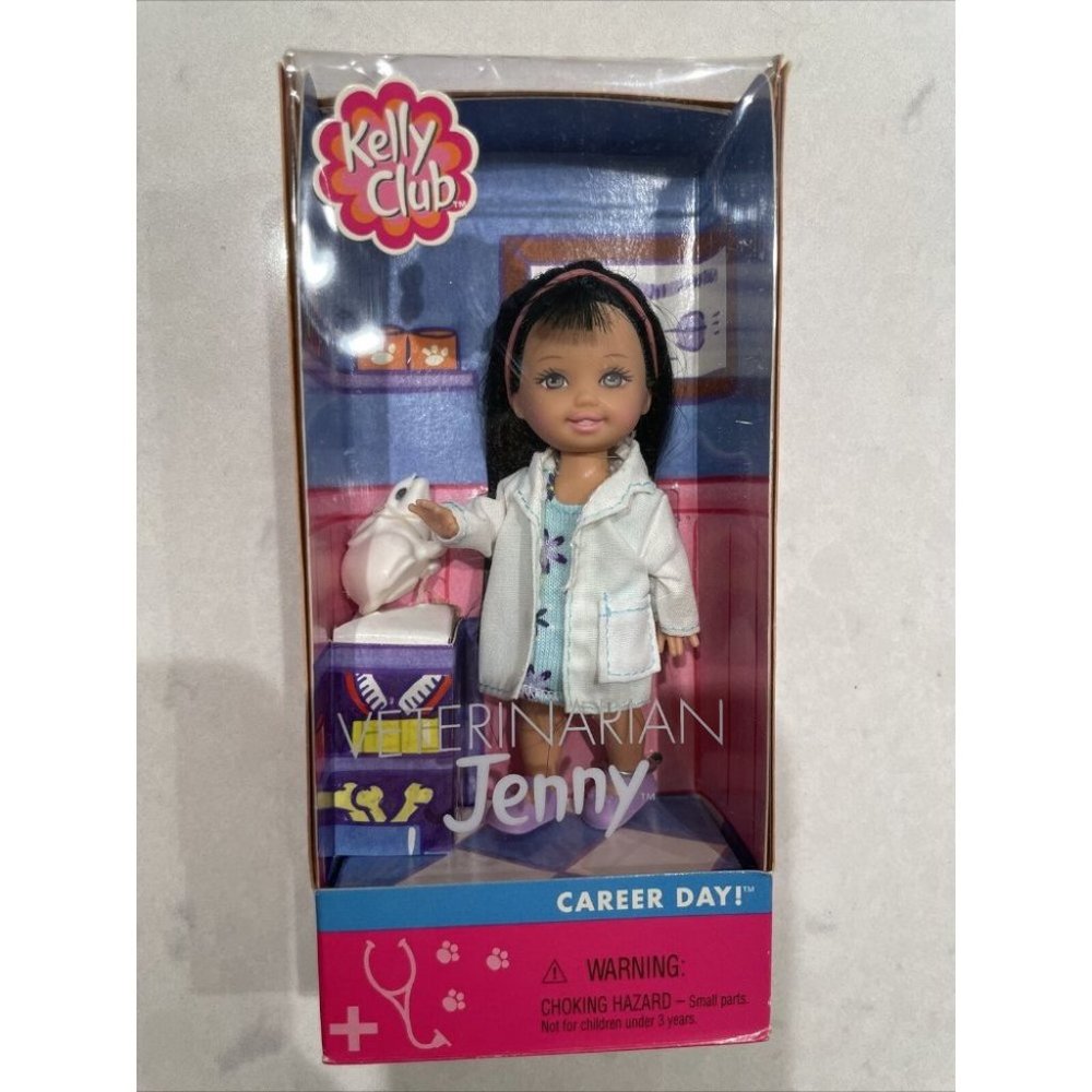 Barbie Kelly Club Veterinarian Jenny Barbie Doll Mattel 2001 Career Day!